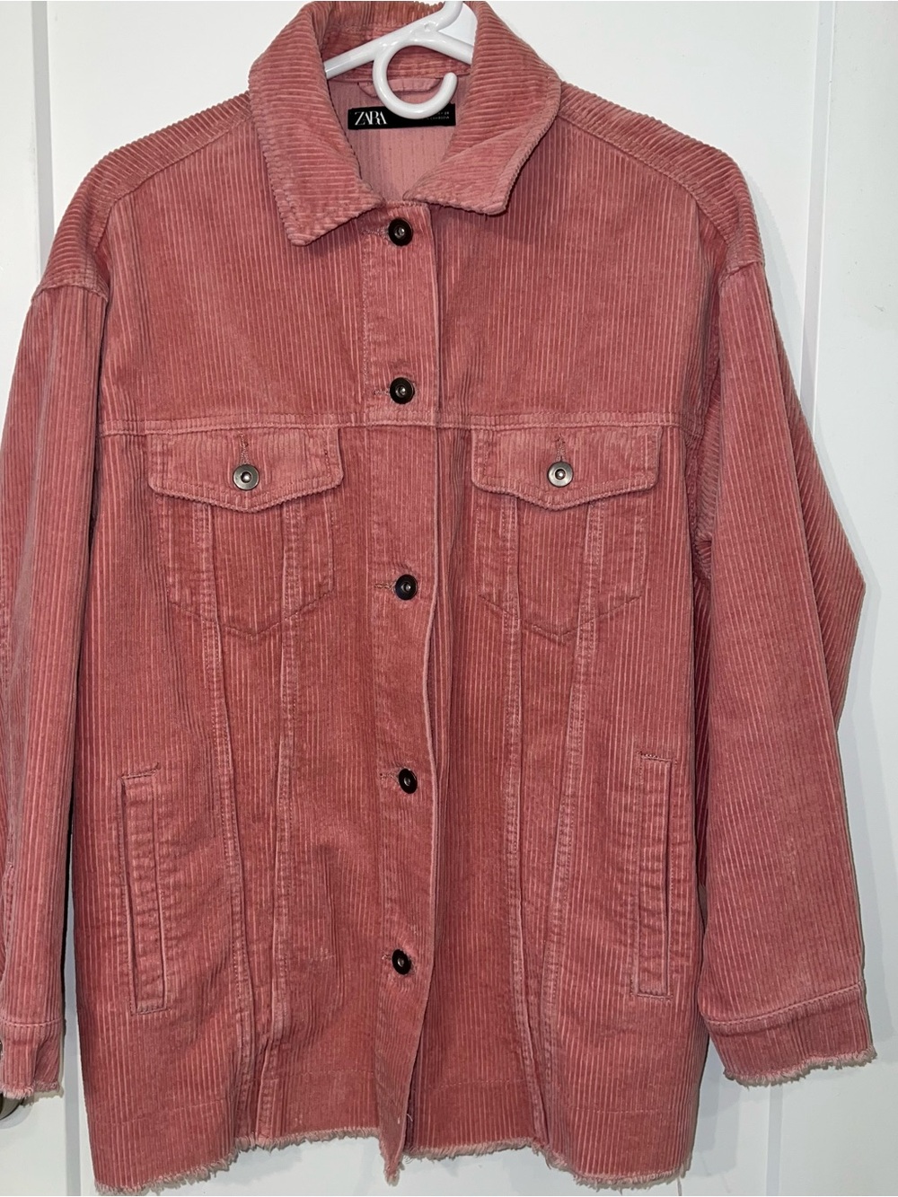 ZARA Women’s Rose Corduroy Button-Front Jacket